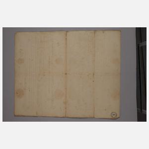 Entlassungsurkunde der Kaiserlichen Garde