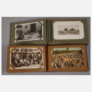 Zwei Ansichtskartenalben Asien und Afrika