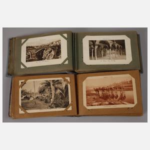 Zwei Ansichtskartenalben Asien und Afrika