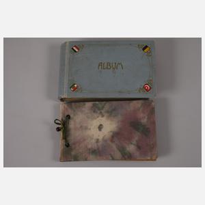 Zwei Ansichtskartenalben Asien und Afrika