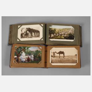 Zwei Ansichtskartenalben Asien und Afrika