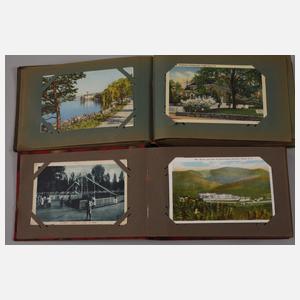 Zwei Ansichtskartenalben Amerika