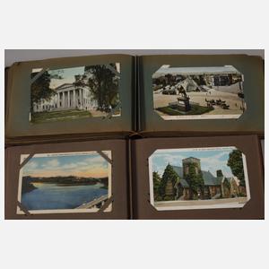 Zwei Ansichtskartenalben Amerika