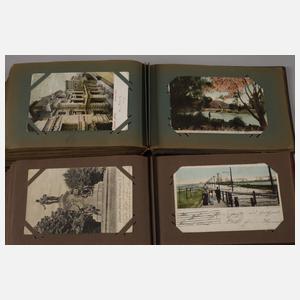 Zwei Ansichtskartenalben Amerika