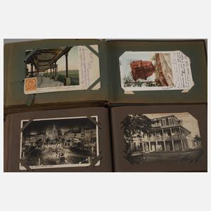 Zwei Ansichtskartenalben Amerika