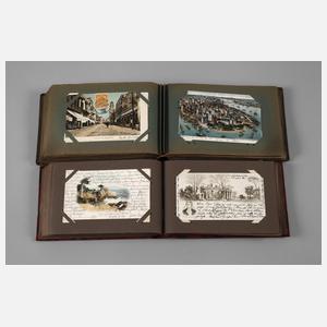 Zwei Ansichtskartenalben Amerika