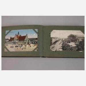 Ansichtskartenalbum Bahnhöfe