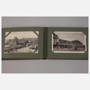 Ansichtskartenalbum Bahnhöfe