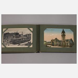 Ansichtskartenalbum Bahnhöfe