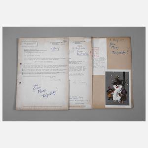 Drei Schreiben von Mary Tucholsky