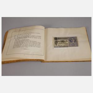 Sammlung Aktien und Geldscheine