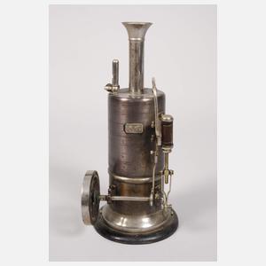 Schoenner kleine stehende Dampfmaschine