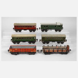 Märklin Konvolut Personen- und Güterwagen