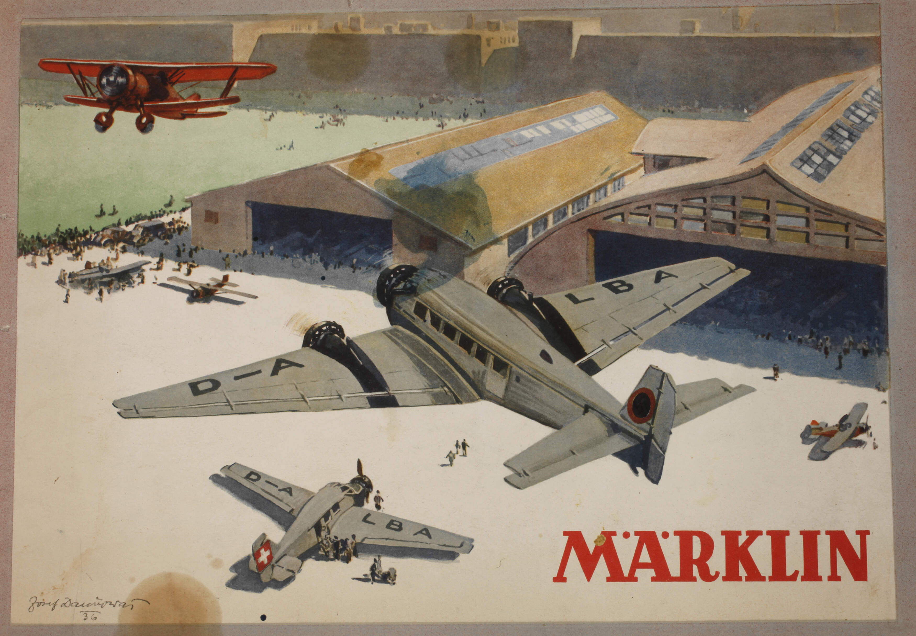 Märklin Anleitungsheft zum Flugzeug-Baukasten