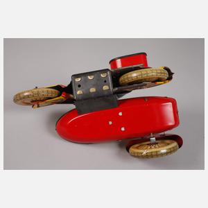 Blechmotorrad mit Beiwagen