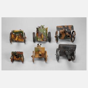 Konvolut Feldgeschütze