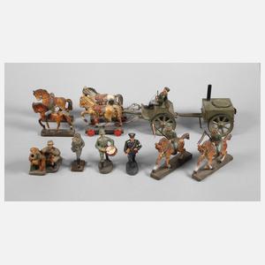 Konvolut Massesoldaten mit Feldküche