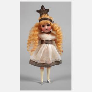 Heubach kleine Porzellankopfpuppe als Christkind