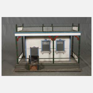 Großes Puppenhaus mit Terrasse