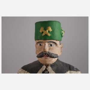 Paar Lichterbergmänner Erzgebirge