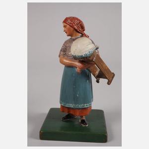 Paar geschnitzte Volkstypen Erzgebirge