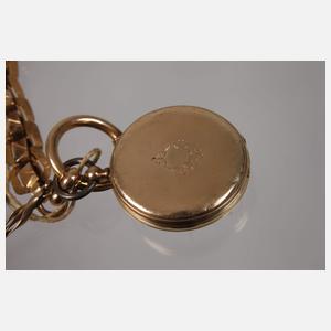 Schlüsseluhr Gold
