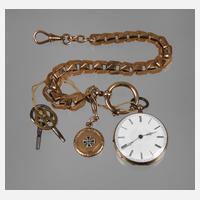 Schlüsseluhr Gold111