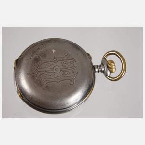 Taschenuhr mit Kalender und Chronograph