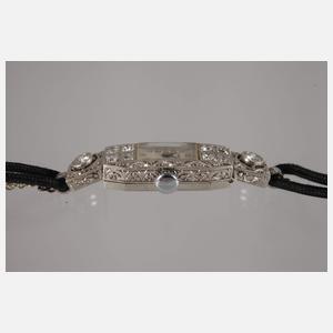 Damenarmbanduhr Ciro in Platin mit Brillanten