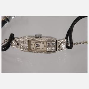 Damenarmbanduhr Ciro in Platin mit Brillanten