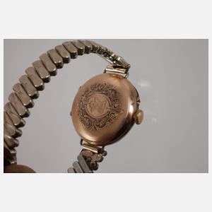 Zwei Damenuhren Gold