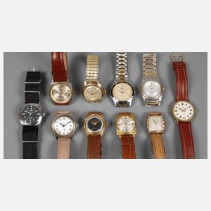 Sammlung Herrenarmbanduhren