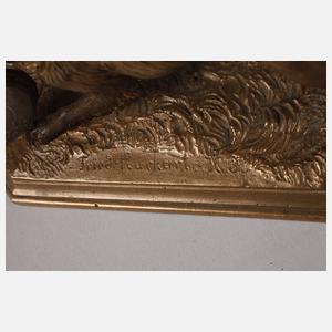 Taschenuhrenständer Hund