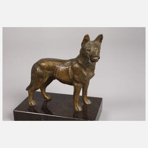 Taschenuhrenständer Schäferhund