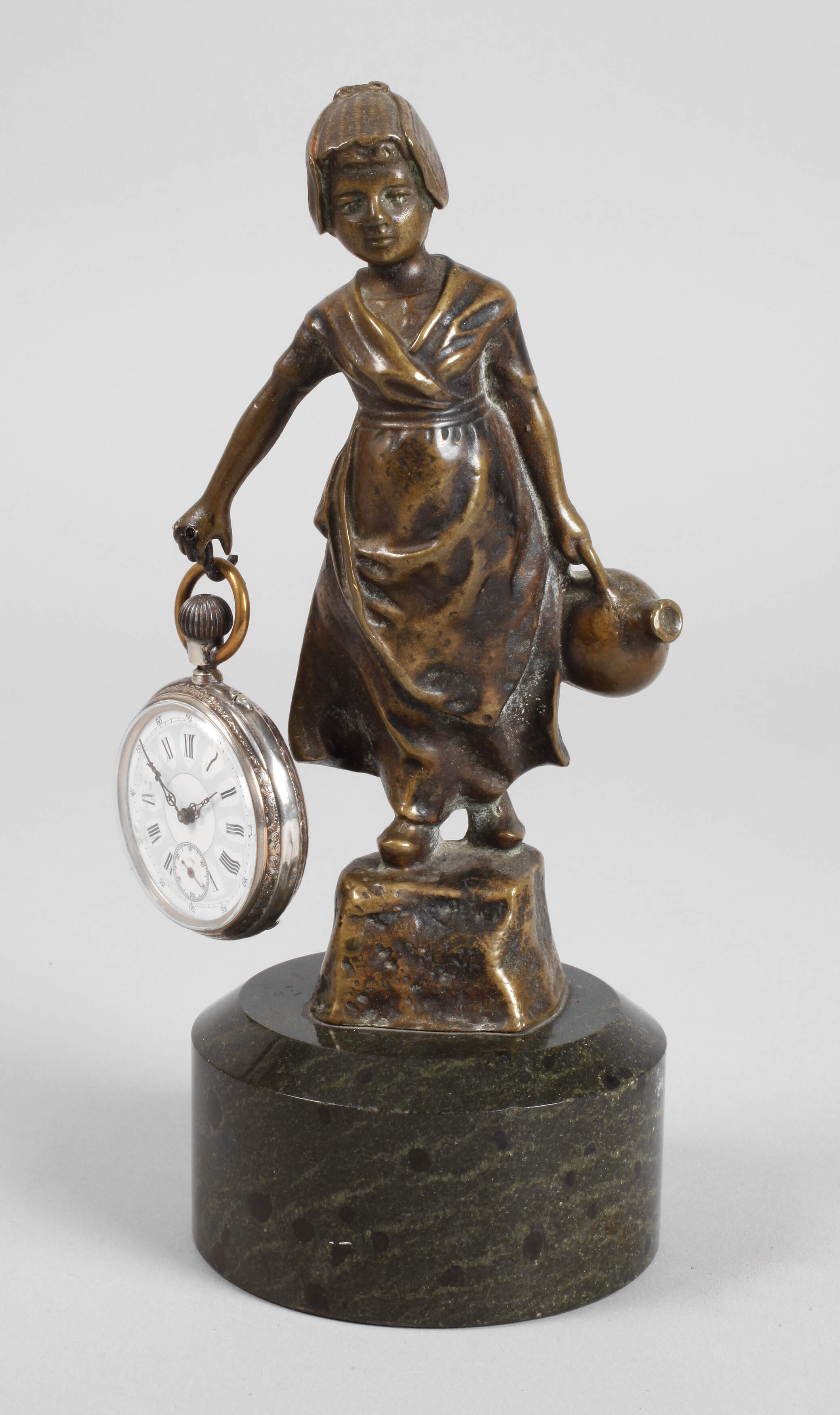 Taschenuhrenständer Bronze