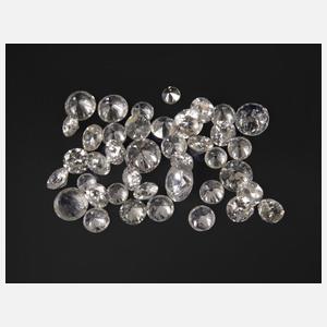 Konvolut Brillanten gesamt 2,64 ct