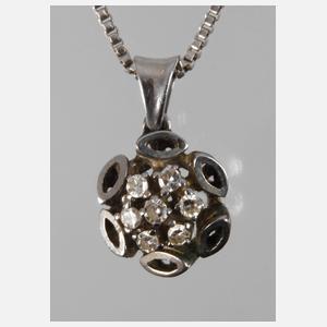 Diamantanhänger an Kette