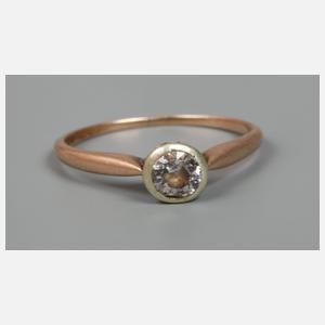 Damenring mit Altschliffdiamant
