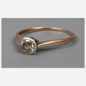 Damenring mit Altschliffdiamant