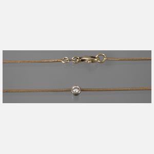 Kette mit Brillantanhänger