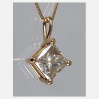 Anhänger mit Diamant von 1,08 ct an Kette111