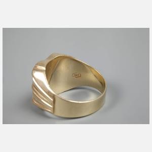 Herrenring mit Diamant