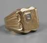 Herrenring mit Diamant
