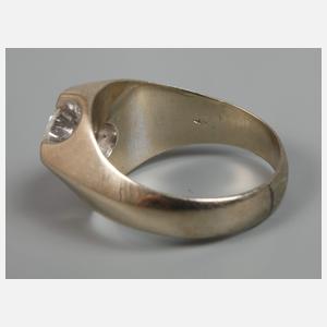 Herrenring mit Brillant von ca. 1,6 ct