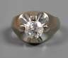 Herrenring mit Brillant von ca. 1,6 ct