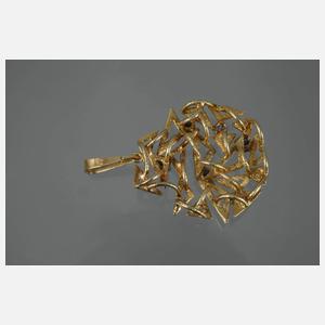 Anhänger mit Brillanten und Saphiren