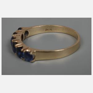 Damenring mit Saphiren