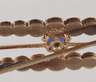 Goldbrosche mit Diamanten