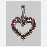 Herzanhänger mit Rubinen111