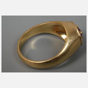 Damenring mit Rubin und Diamanten